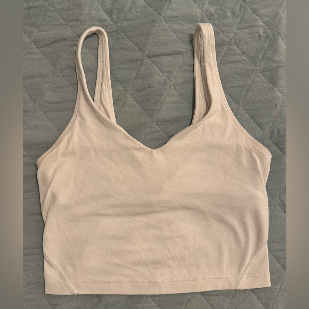 LULULEMON Align Tank White Thin Straps SIZE 4